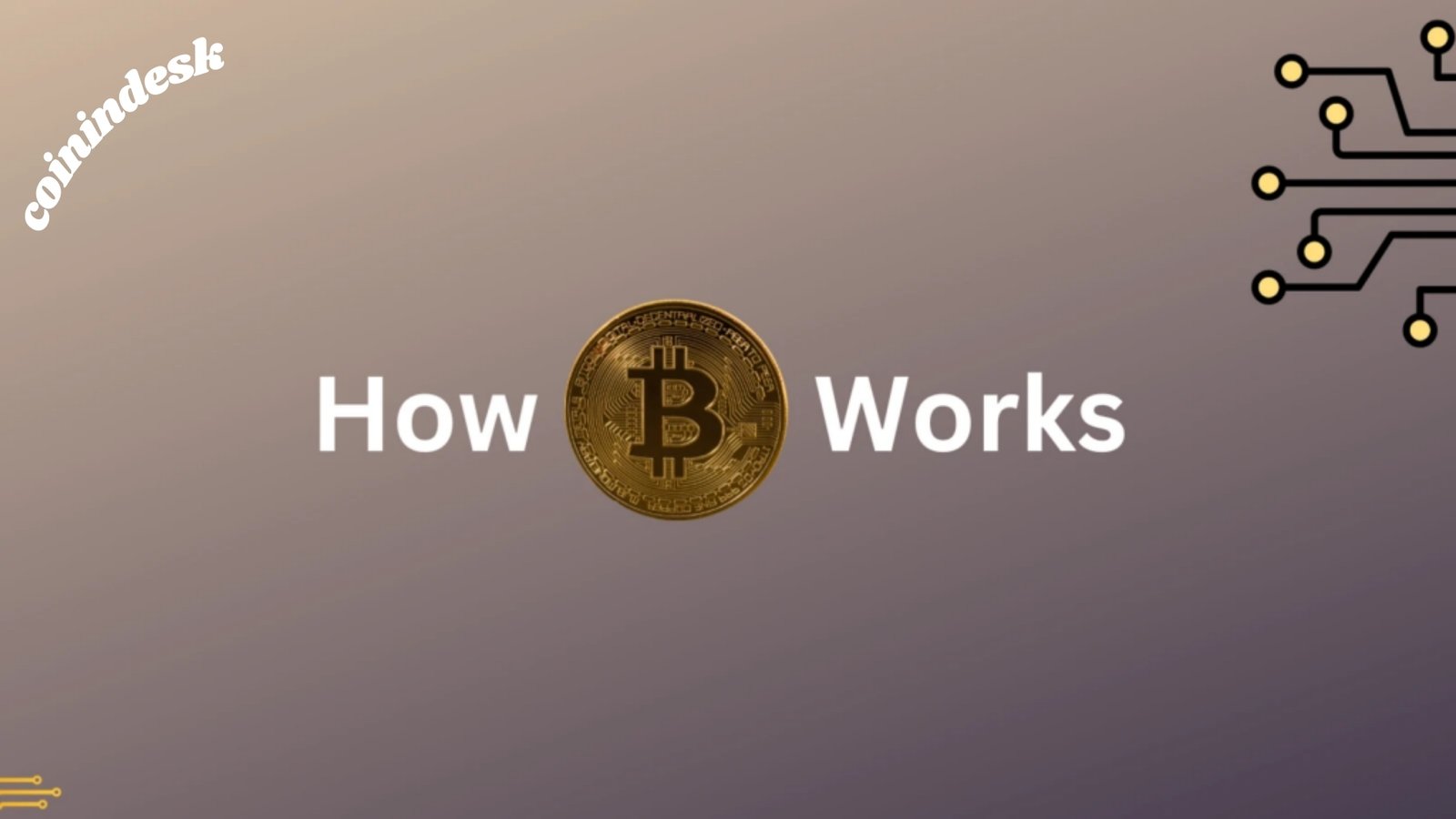 How Does Bitcoin Work? An Overview By Coinindesk