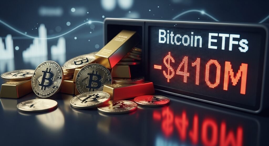 Bitcoin ETFs Lose $410M as BTC Nears Lows Bitcoin ETFs Lose $410M