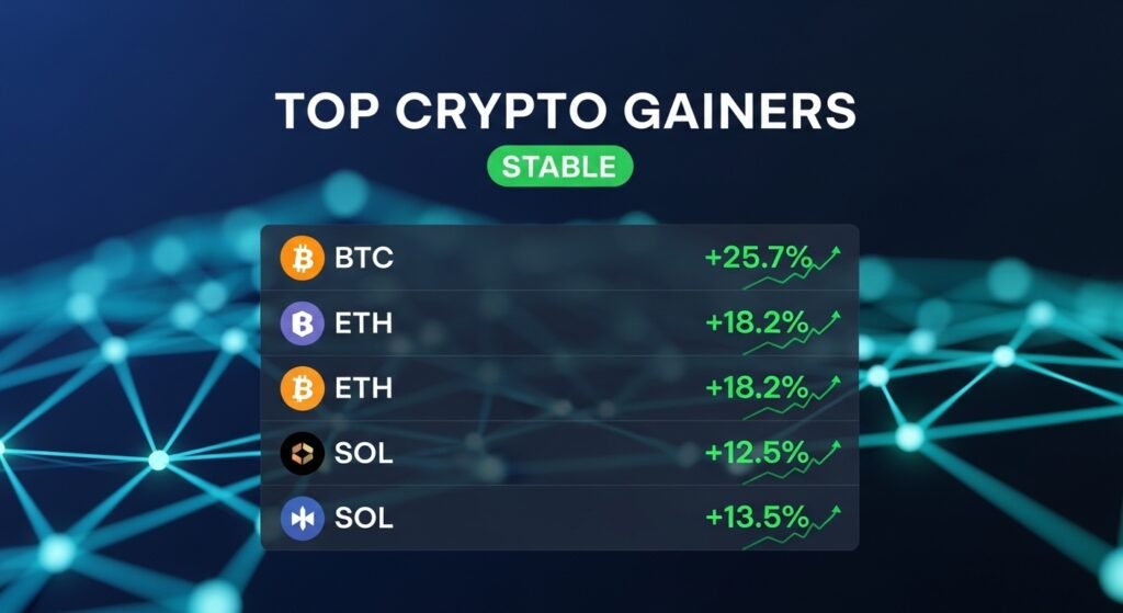 Top Crypto Gainers STABLE, DCR, PIPPIN Surge Top Crypto Gainers STABLE