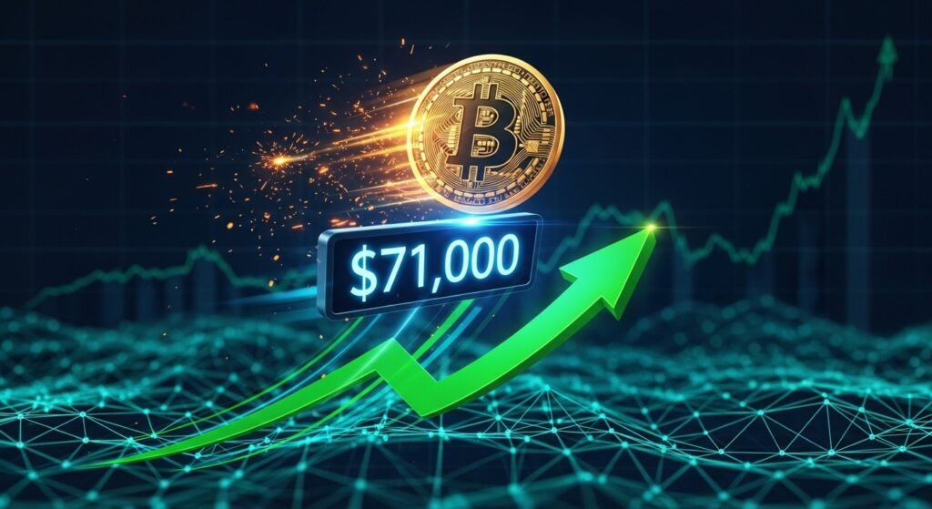 Bitcoin Jumps Above $71,000