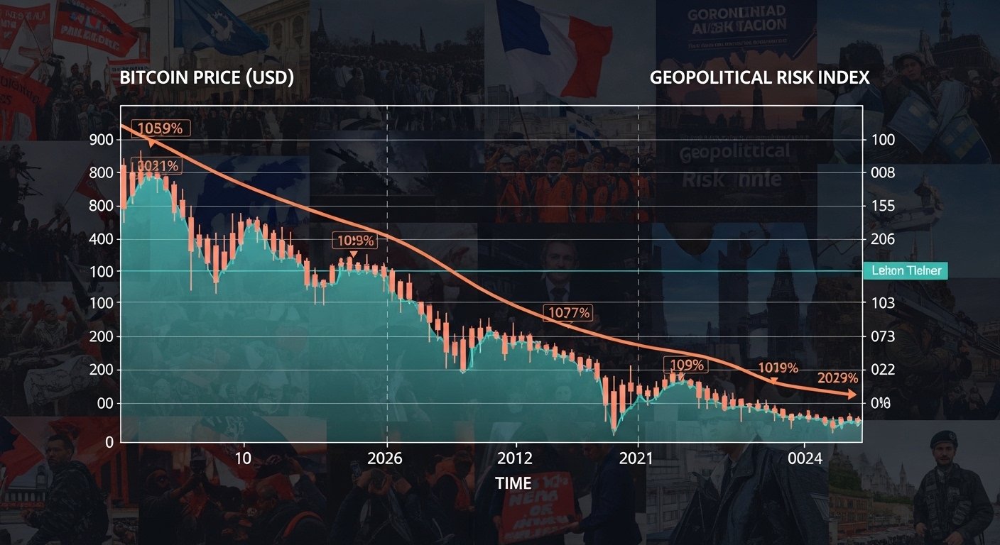 Why Bitcoin can fall even when geopolitical risk rises